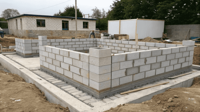 Фундамент из блоков ФБС — пошаговая инструкция