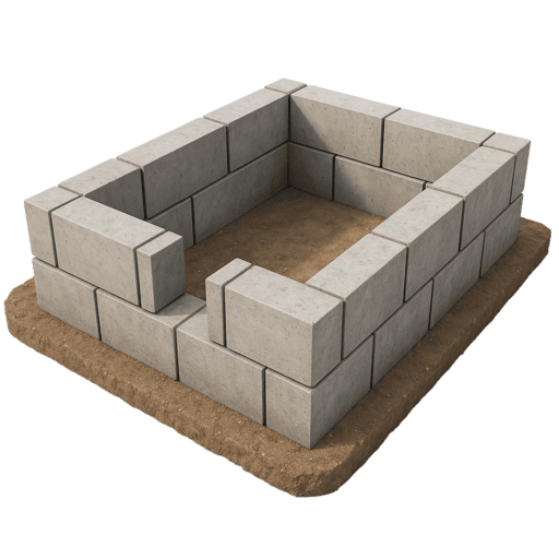 Фундамент из блоков ФБС строительство фундамента из блоков ФБС