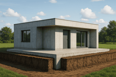 Монолитная плита для дома 10×10 м Монолитная плита для дома 10×10 м