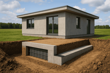 Мелкозаглубленный ленточный 6×8 м Мелкозаглубленный ленточный 6×8 м