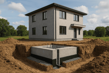 Заглубленный ленточный 8×12 м Заглубленный ленточный 8×12 м