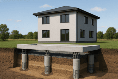 Буронабивные сваи для дома 10×10 м Буронабивные сваи для дома 10×10 м